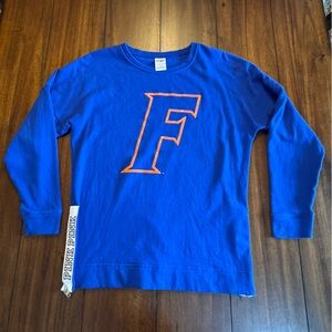 Pink‎ Victoria Secret 5th Ocean Florida Gators Women’s Pullover Size Small Blue